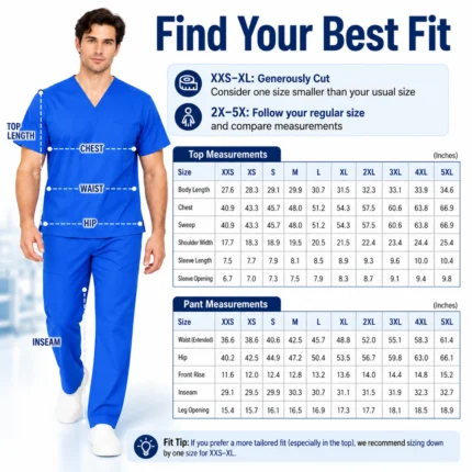 102MEN-TRB-Find Your Best Fit in This Size Chart