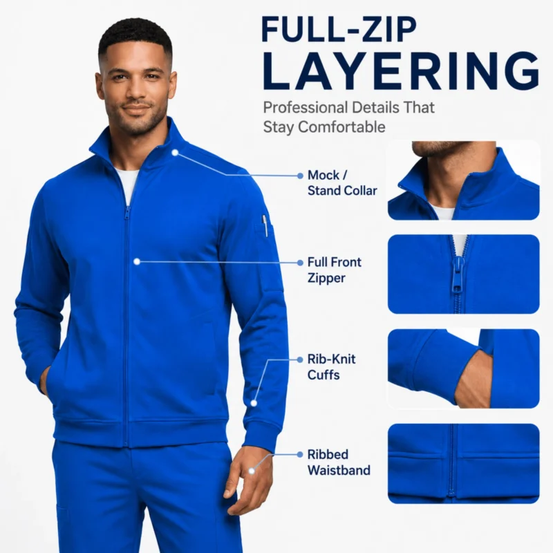 M&M Scrubs Style 1080 true royal blue product details