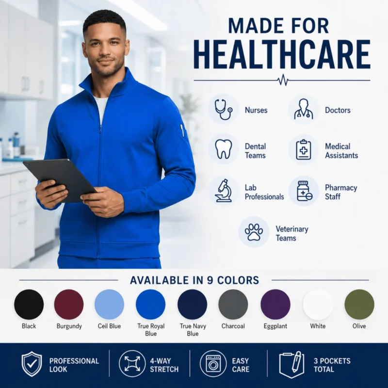 M&M Scrubs Style 1080 true royal blue product details