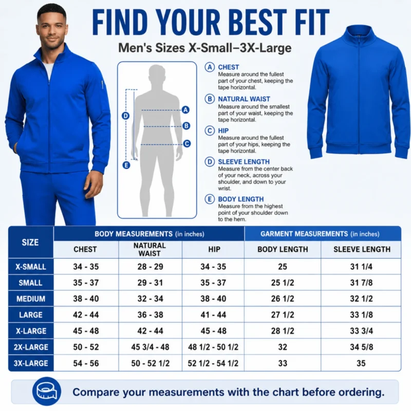 M&M Scrubs Style 1080 true royal blue product details
