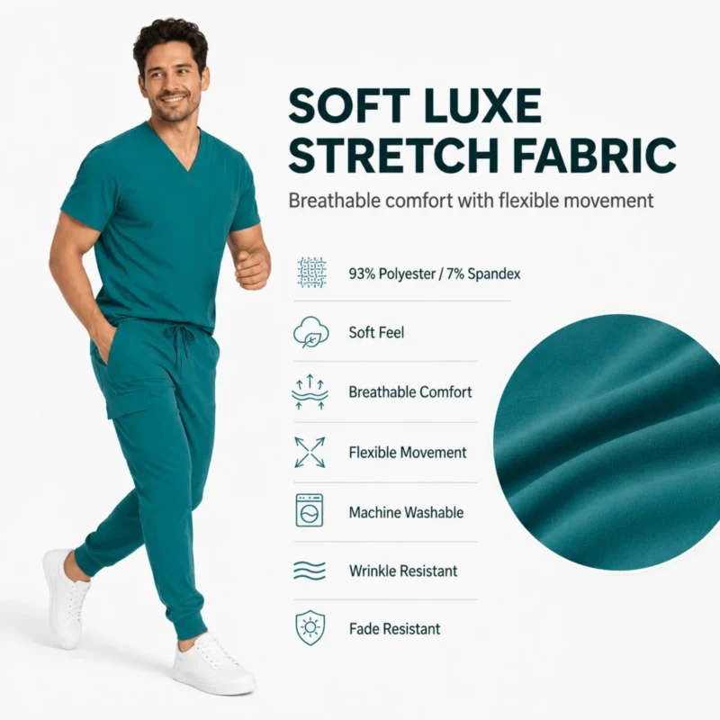 M&M Scrubs Style 3500 true hunter green product details