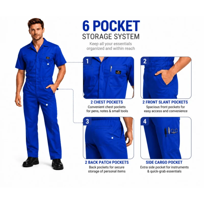 M&M Scrubs Style 399 royal blue product details