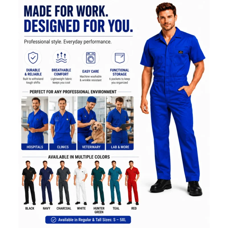 M&M Scrubs Style 399 royal blue product details
