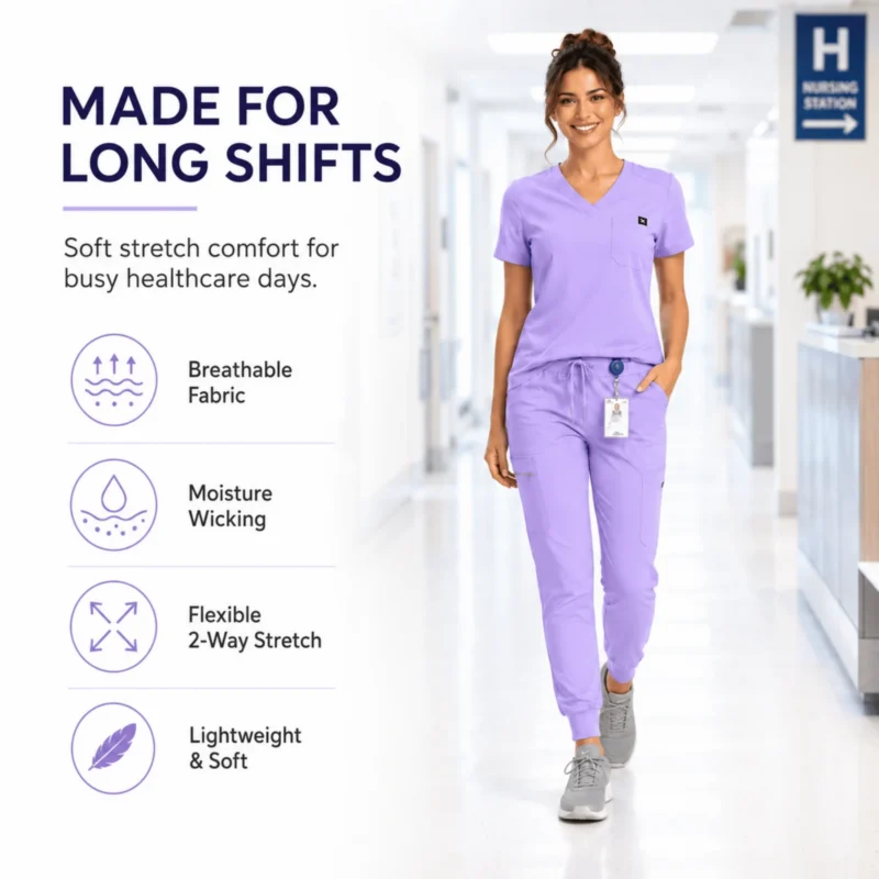 M&M Scrubs Style 4887 lilac product details