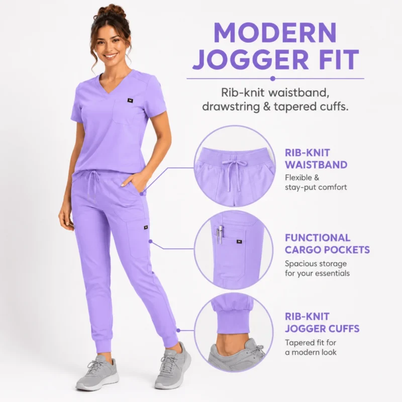 M&M Scrubs Style 4887 lilac product details