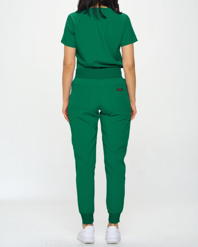 Monarch Uniforms women's Women's Slim-Fit Jogger Scrub Set style 3103 in Hunter Green
